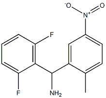 (2,6-difluorophenyl)(2-methyl-5-nitrophenyl)methanamine Struktur