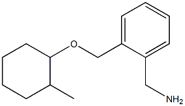 (2-{[(2-methylcyclohexyl)oxy]methyl}phenyl)methanamine Struktur