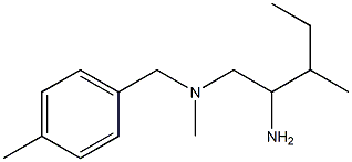 (2-amino-3-methylpentyl)(methyl)[(4-methylphenyl)methyl]amine Struktur