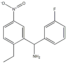 (2-ethyl-5-nitrophenyl)(3-fluorophenyl)methanamine Struktur