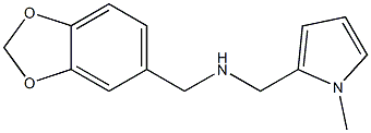 (2H-1,3-benzodioxol-5-ylmethyl)[(1-methyl-1H-pyrrol-2-yl)methyl]amine Struktur