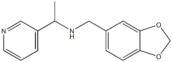 (2H-1,3-benzodioxol-5-ylmethyl)[1-(pyridin-3-yl)ethyl]amine Struktur