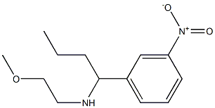 (2-methoxyethyl)[1-(3-nitrophenyl)butyl]amine Struktur