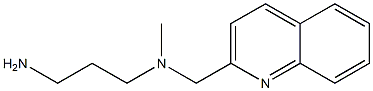 (3-aminopropyl)(methyl)(quinolin-2-ylmethyl)amine Struktur