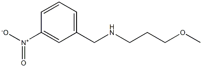 (3-methoxypropyl)[(3-nitrophenyl)methyl]amine Struktur