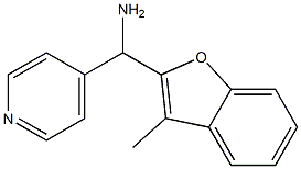 (3-methyl-1-benzofuran-2-yl)(pyridin-4-yl)methanamine Struktur