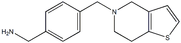 (4-{4H,5H,6H,7H-thieno[3,2-c]pyridin-5-ylmethyl}phenyl)methanamine Struktur