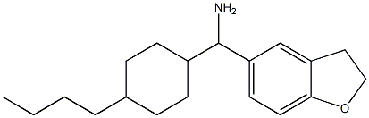 (4-butylcyclohexyl)(2,3-dihydro-1-benzofuran-5-yl)methanamine Struktur