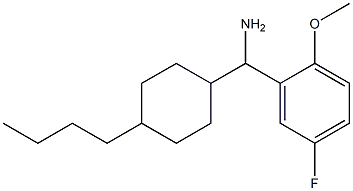 (4-butylcyclohexyl)(5-fluoro-2-methoxyphenyl)methanamine Struktur