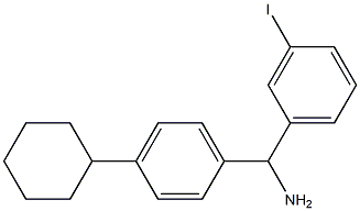 (4-cyclohexylphenyl)(3-iodophenyl)methanamine Struktur