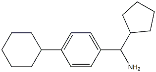 (4-cyclohexylphenyl)(cyclopentyl)methanamine Struktur