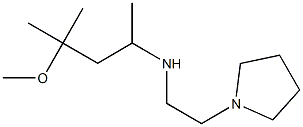 (4-methoxy-4-methylpentan-2-yl)[2-(pyrrolidin-1-yl)ethyl]amine Struktur