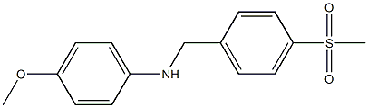 (4-methoxyphenyl)[4-(methylsulfonyl)phenyl]methylamine Struktur