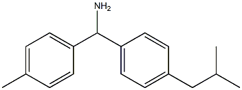 (4-methylphenyl)[4-(2-methylpropyl)phenyl]methanamine Struktur