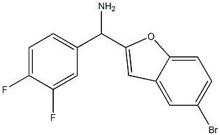 (5-bromo-1-benzofuran-2-yl)(3,4-difluorophenyl)methanamine Struktur