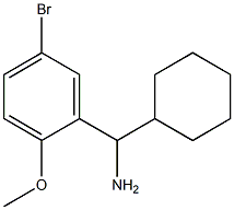 (5-bromo-2-methoxyphenyl)(cyclohexyl)methanamine Struktur