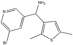 (5-bromopyridin-3-yl)(2,5-dimethylthiophen-3-yl)methanamine Struktur