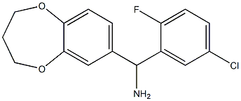 (5-chloro-2-fluorophenyl)(3,4-dihydro-2H-1,5-benzodioxepin-7-yl)methanamine Struktur