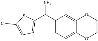 (5-chlorothiophen-2-yl)(2,3-dihydro-1,4-benzodioxin-6-yl)methanamine Struktur