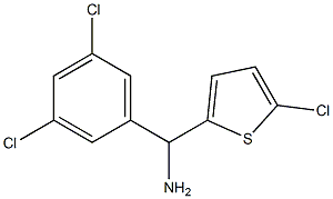 (5-chlorothiophen-2-yl)(3,5-dichlorophenyl)methanamine Struktur