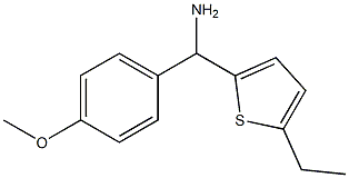 (5-ethylthiophen-2-yl)(4-methoxyphenyl)methanamine Struktur