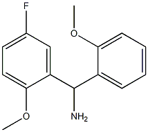 (5-fluoro-2-methoxyphenyl)(2-methoxyphenyl)methanamine Struktur