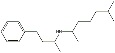 (6-methylheptan-2-yl)(4-phenylbutan-2-yl)amine Struktur