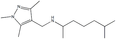 (6-methylheptan-2-yl)[(1,3,5-trimethyl-1H-pyrazol-4-yl)methyl]amine Struktur