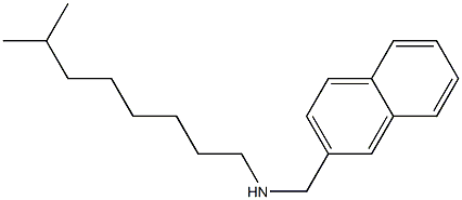 (7-methyloctyl)(naphthalen-2-ylmethyl)amine Struktur