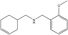 (cyclohex-3-en-1-ylmethyl)[(2-methoxyphenyl)methyl]amine Struktur