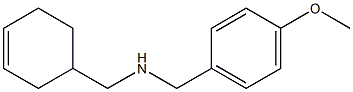 (cyclohex-3-en-1-ylmethyl)[(4-methoxyphenyl)methyl]amine Struktur