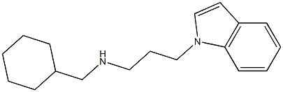 (cyclohexylmethyl)[3-(1H-indol-1-yl)propyl]amine Struktur