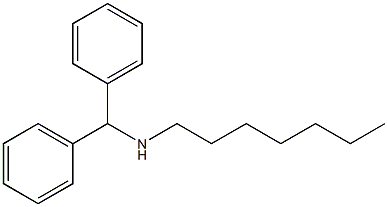 (diphenylmethyl)(heptyl)amine Struktur