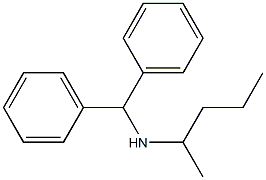 (diphenylmethyl)(pentan-2-yl)amine Struktur