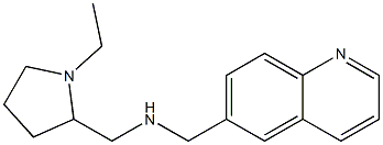 [(1-ethylpyrrolidin-2-yl)methyl](quinolin-6-ylmethyl)amine Struktur