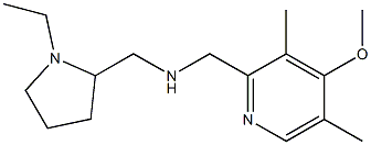 [(1-ethylpyrrolidin-2-yl)methyl][(4-methoxy-3,5-dimethylpyridin-2-yl)methyl]amine Struktur