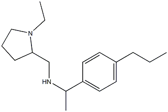 [(1-ethylpyrrolidin-2-yl)methyl][1-(4-propylphenyl)ethyl]amine Struktur