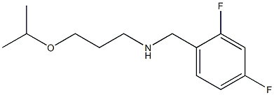 [(2,4-difluorophenyl)methyl][3-(propan-2-yloxy)propyl]amine Struktur