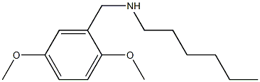 [(2,5-dimethoxyphenyl)methyl](hexyl)amine Struktur