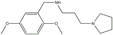 [(2,5-dimethoxyphenyl)methyl][3-(pyrrolidin-1-yl)propyl]amine Struktur