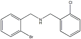 [(2-bromophenyl)methyl][(2-chlorophenyl)methyl]amine Struktur