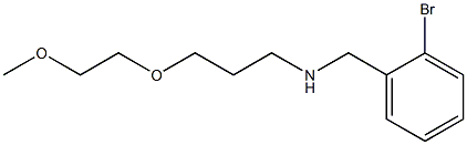 [(2-bromophenyl)methyl][3-(2-methoxyethoxy)propyl]amine Struktur