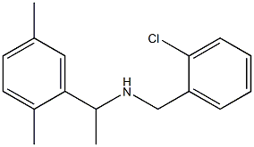 [(2-chlorophenyl)methyl][1-(2,5-dimethylphenyl)ethyl]amine Struktur