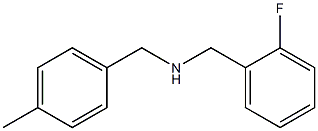 [(2-fluorophenyl)methyl][(4-methylphenyl)methyl]amine Struktur