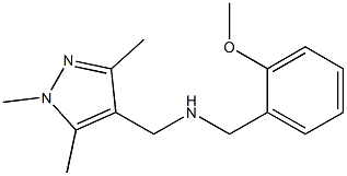 [(2-methoxyphenyl)methyl][(1,3,5-trimethyl-1H-pyrazol-4-yl)methyl]amine Struktur