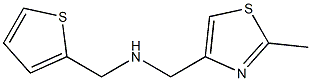 [(2-methyl-1,3-thiazol-4-yl)methyl](thiophen-2-ylmethyl)amine Struktur