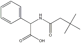 [(3,3-dimethylbutanoyl)amino](phenyl)acetic acid Struktur