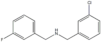 [(3-chlorophenyl)methyl][(3-fluorophenyl)methyl]amine Struktur