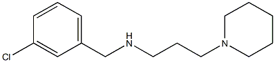 [(3-chlorophenyl)methyl][3-(piperidin-1-yl)propyl]amine Struktur