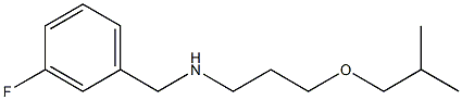 [(3-fluorophenyl)methyl][3-(2-methylpropoxy)propyl]amine Struktur